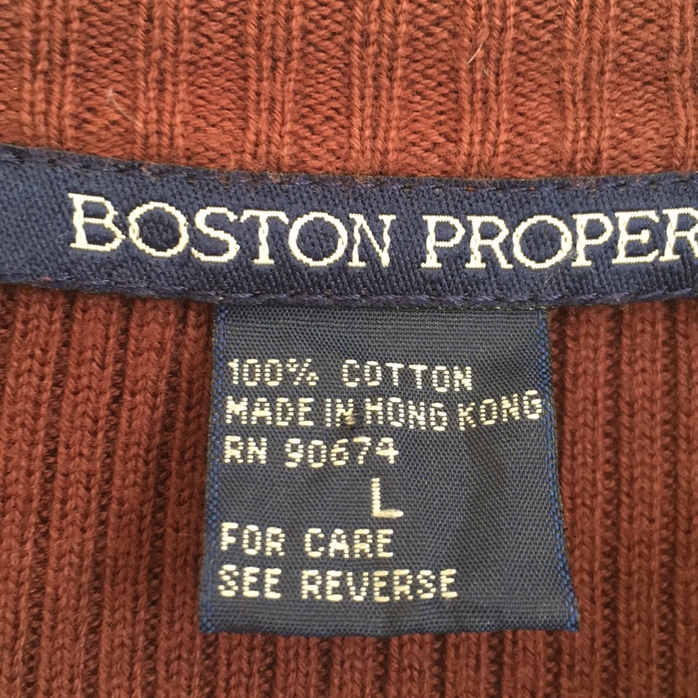 Boston Proper Zip Up Sweatshirt - Picture 4 of 9
